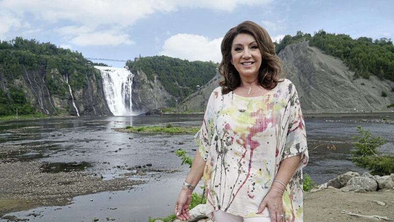 Jane McDonald&#39;s new series visits Montmorency Falls in Quebec 