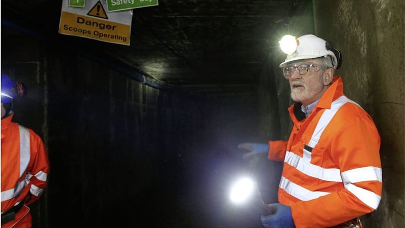Peter McKenna prepares to go underground at Dalradian Gold&#39;s proposed mine in Co Tyrone. Picture by Hugh Russell. 