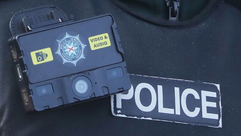 A stock picture of a Police Service of Northern Ireland (PSNI) body-worn camera