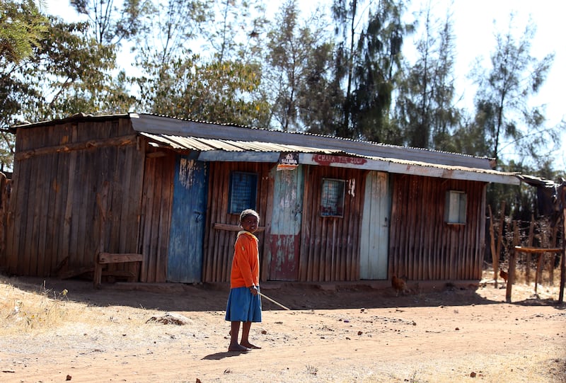 Young villager in Kenya