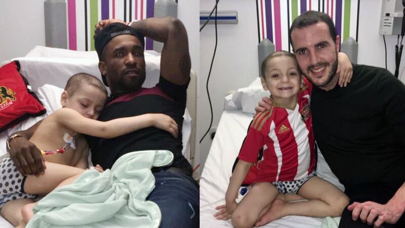 These pictures of Sunderland players with Bradley Lowery will melt your heart