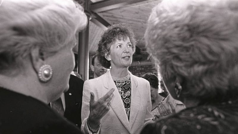 President Mary Robinson during a visit to Coalisland, Co Tyrone in 1993. Picture from Pacemaker 