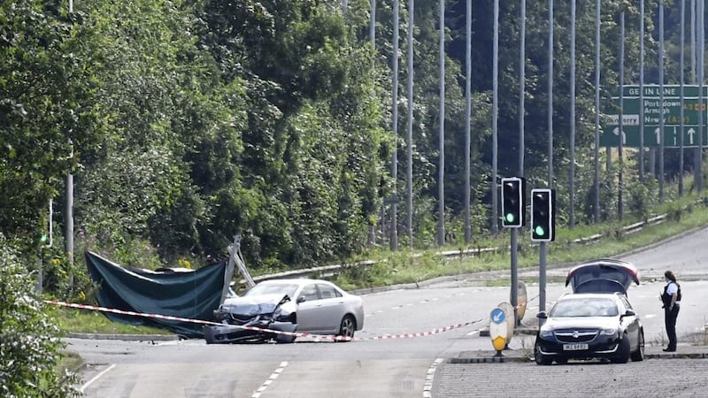 A woman in her seventies was killed in a crash in Portadown, Co Armagh, yesterday afternoon. Picture by Colm Lenaghan, Pacemaker 