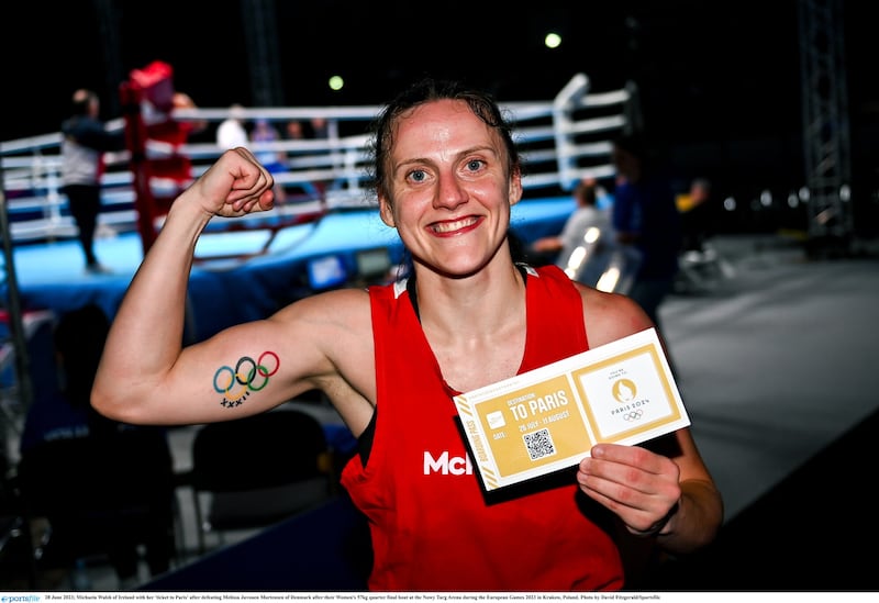 Michaela Walsh will become a back-to-back Olympian next summer after securing her spot at Paris 2024. Picture by Sportsfile