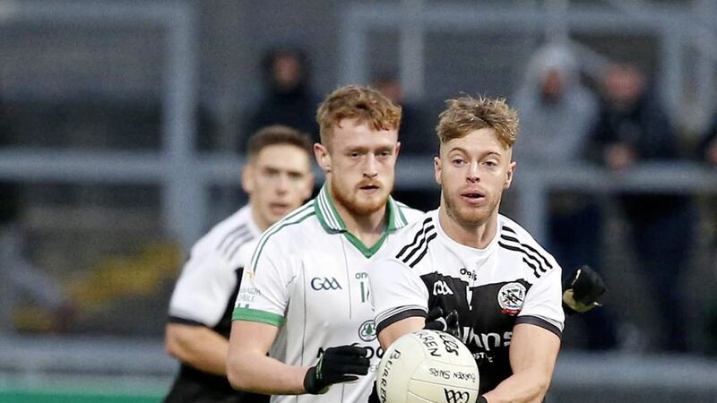 The loss of Liam Kerr, injured in the semi-final victory over Kilcoo, is a huge blow to Burren&#39;s hopes of defeating the Magpies in tomorrow&#39;s Down final. Picture by Philip Walsh 