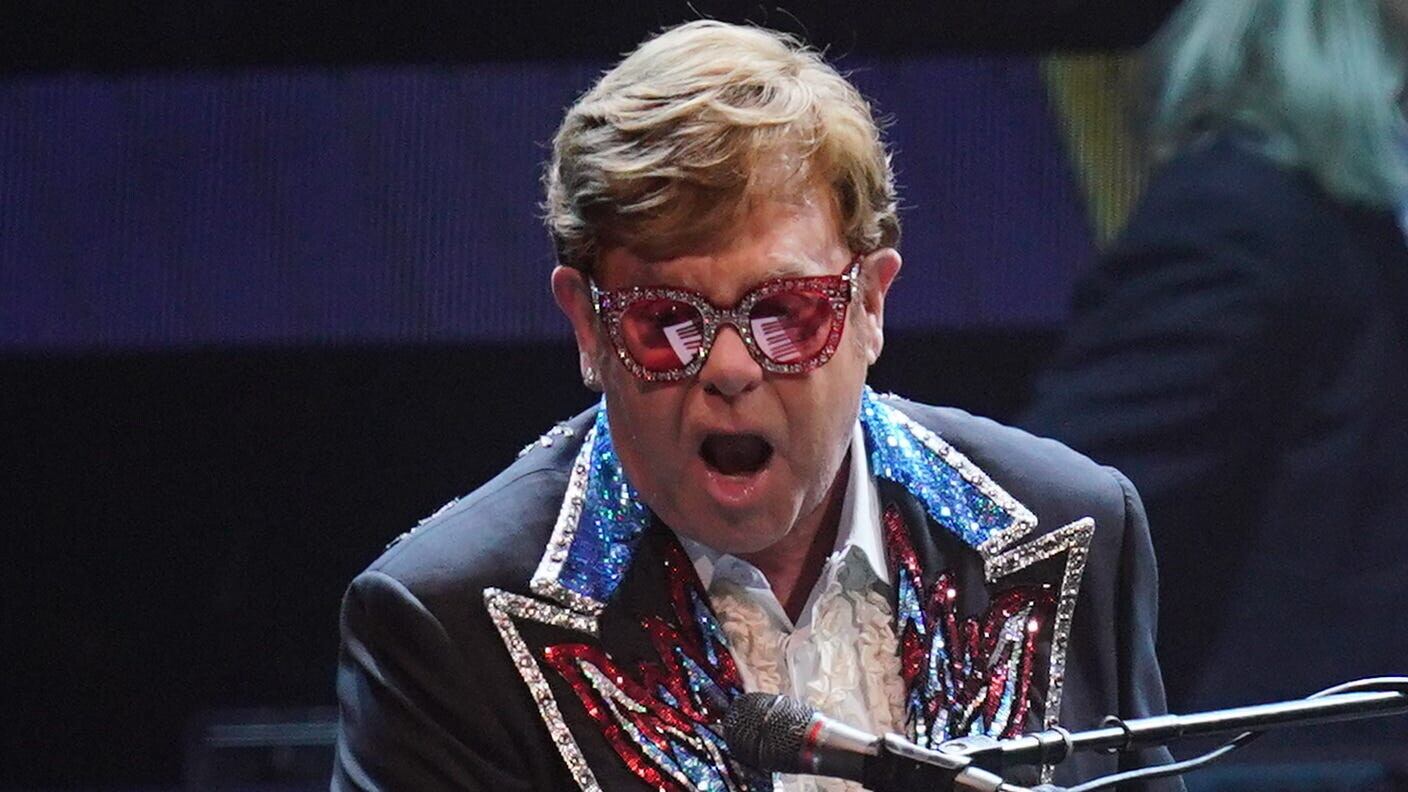 Elton John performs on stage during his Farewell Yellow Brick Road show (yui Mok/PA)