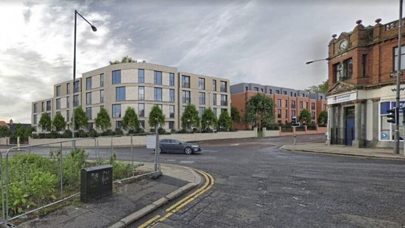 Artists image of the new residential blocks from Dundela Crescent. Picture by Richard Taylor 
