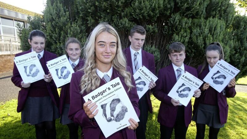 Artwork from pupils from St Colman&#39;s High &amp; Sixth Form College in Ballynahinch features in a wildlife crime novel 