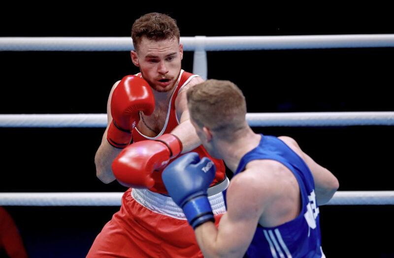 Michael Nevin saw off Dutchman Max van der Pas compete in his opening bout at the European Olympic qualifier last year, but has opted to go pro just as the competition resumes later this week. Picture by PA 