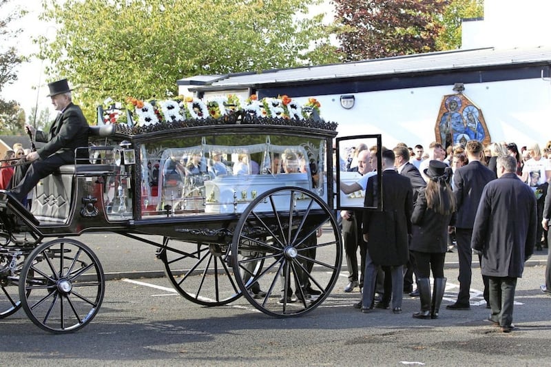 The funeral of Jordan McConomy took place at St Joseph&#39;s Church in Derry on Saturday. Photograph by Margaret McLaughlin. 