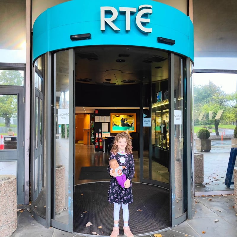 Tessa at her audition at RTÉ in Dublin