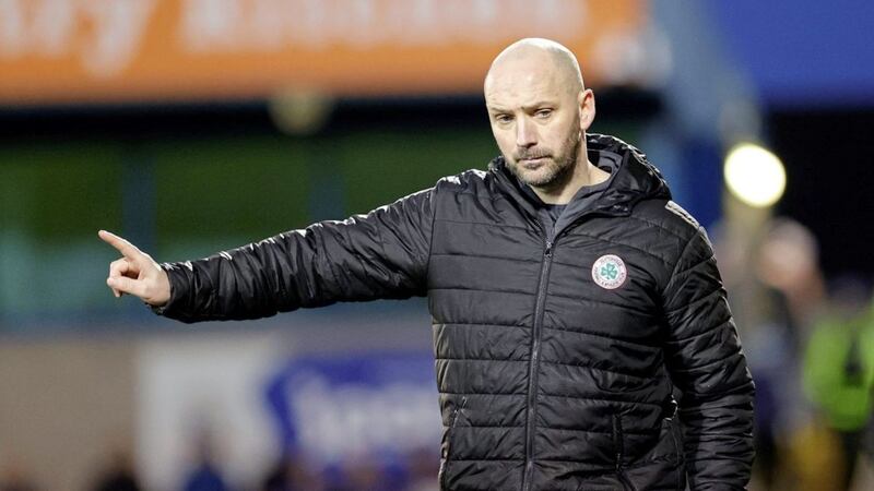 Cliftonville manager Paddy McLaughlin will lead his side into battle against Glentoran, Larne and Linfield, all in the space of a week Picture by Alan Weir/Pacemaker 