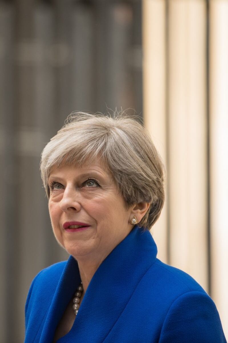 Theresa May makes a statement in Downing Street