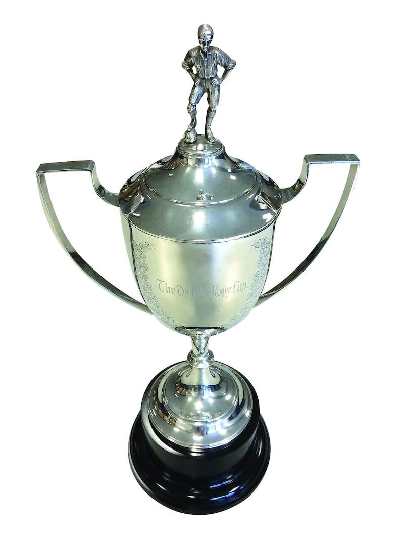 The original MacRory Cup trophy, which was presented to the winners of the competition between 1923 and 1961