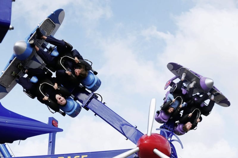 The Air Race is one of the most heart racing attractions at Tayto Park 