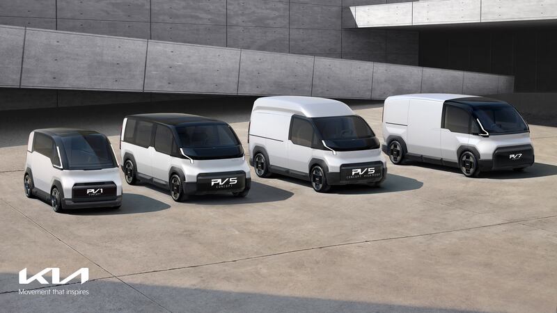 Kia is set to offer a range of electric vans in the future. (Kia)