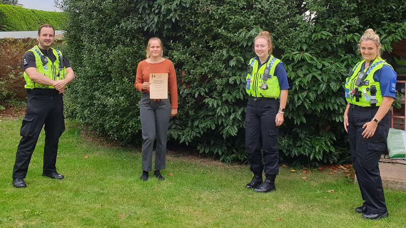 Teenager Naomi Jupp was making her regular delivery to a property in Dorset when she noticed something was wrong and called police