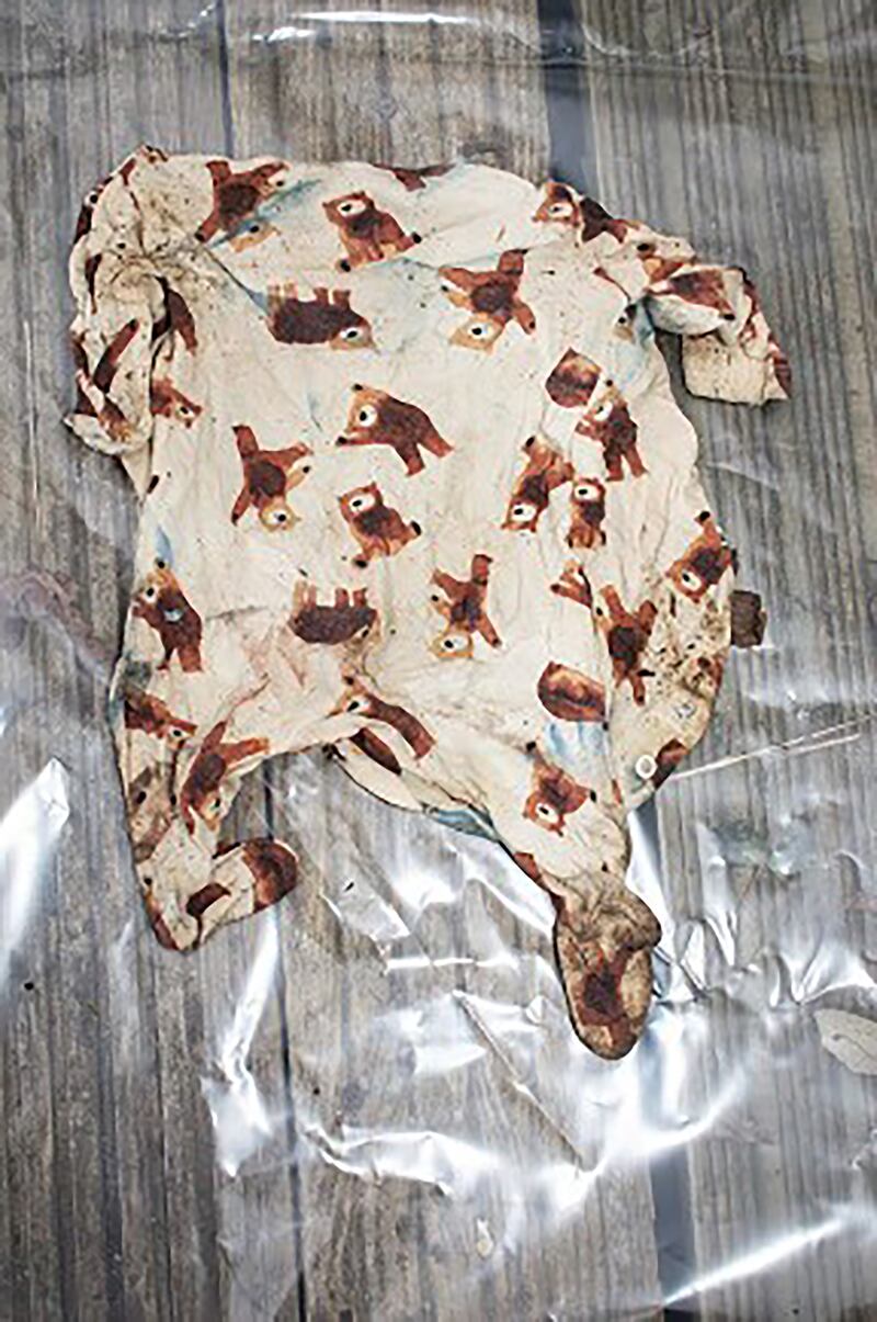 Baby clothing found in a Lidl bag in a shed in Lower Roedale allotments, East Sussex, which included the body of baby Victoria