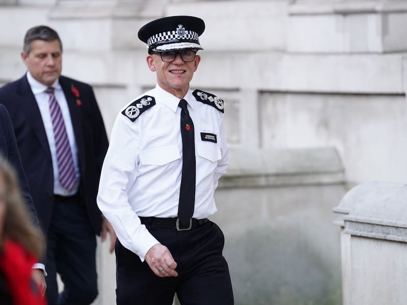 Metropolitan Police Commissioner Sir Mark Rowley