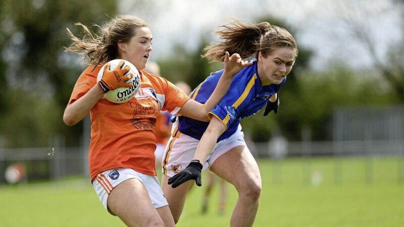 The injured Aimee Mackin of Armagh had to replaced by her sister Blaithin  