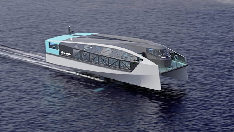 Green maritime leader Artemis Technologies last year unveiled the design of the world&rsquo;s most advanced 100 per cent electric foiling fast ferry that will target the global high-speed passenger ferry market. It is proposed that the new vessel will carry up to 150 passengers along Belfast Lough to Bangor in just 25 minutes 