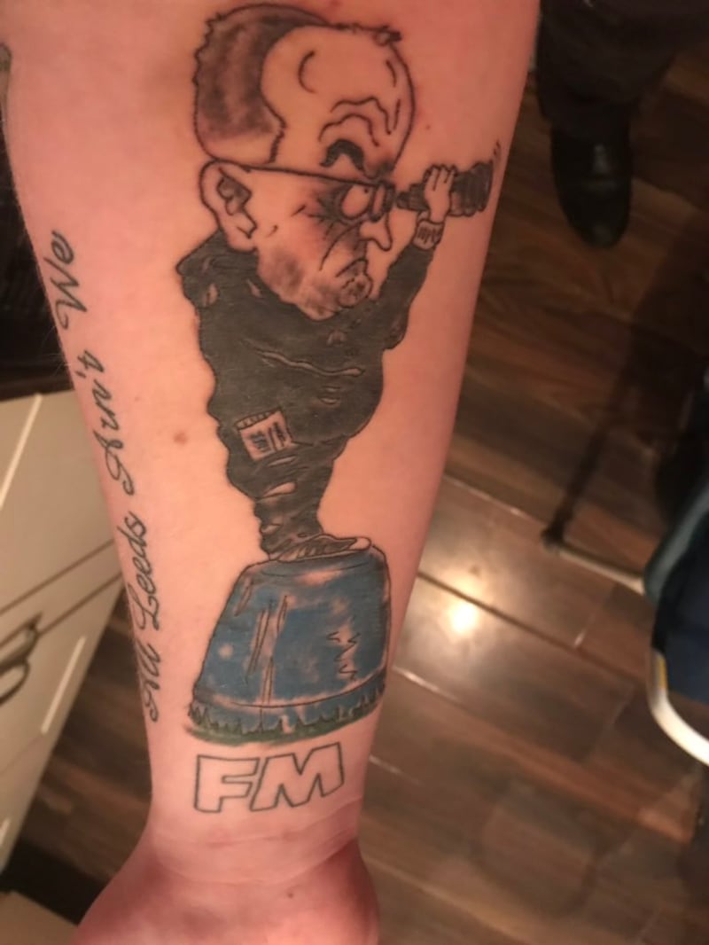 The tattoo on Danny's arm