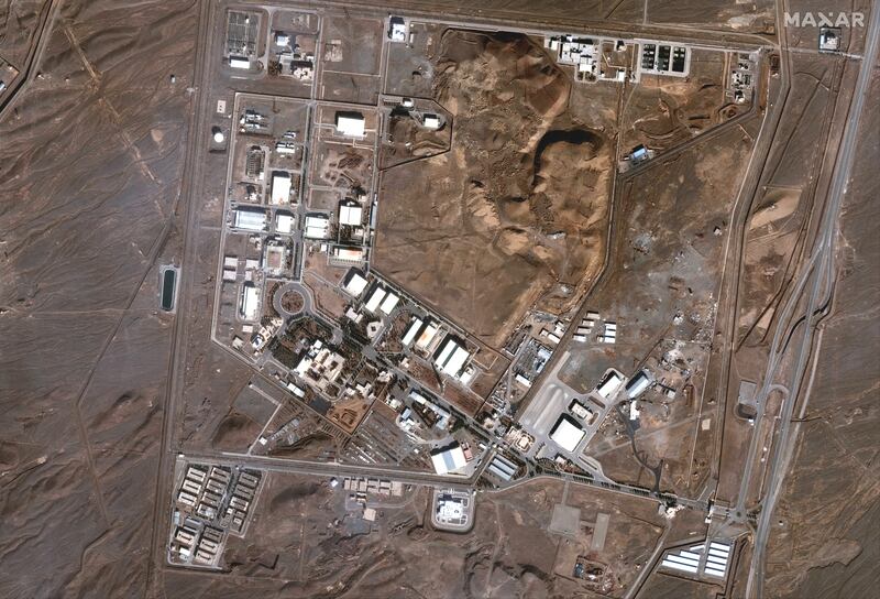 The Natanz nuclear facility was targeted (Maxar Technologies/AP)