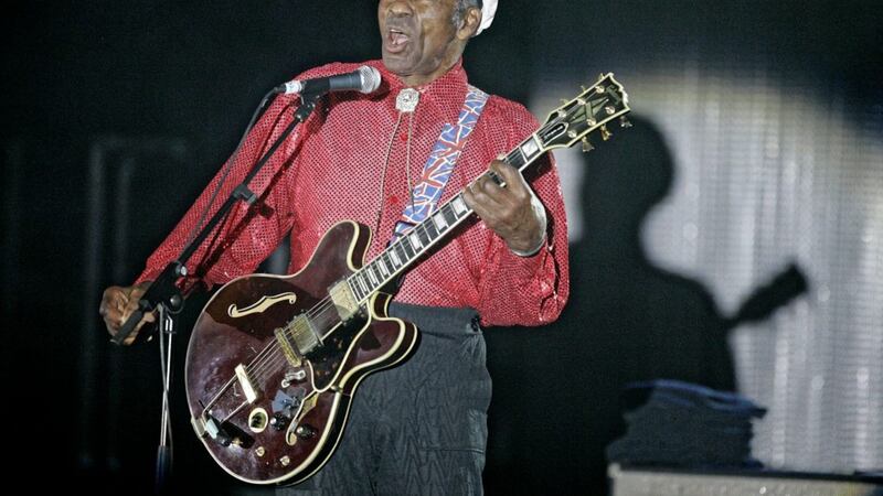 American guitarist, singer and songwriter Chuck Berry performs during the &#39;Rose Ball&#39; in Monaco. Picture by Lionel Cironneau, Associated Press 