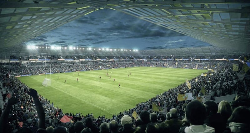 How the new proposed Casement Park GAA stadium would look 