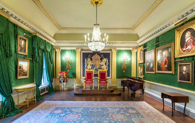 The Throne Room at Hillsborough Castle. Picture by Historic Royal Palaces