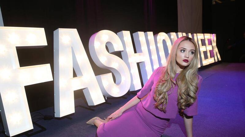 Ashleigh Coyle pictured yesterday at the launch of Belfast FASHIONWEEK. Picture: Hugh Russell.