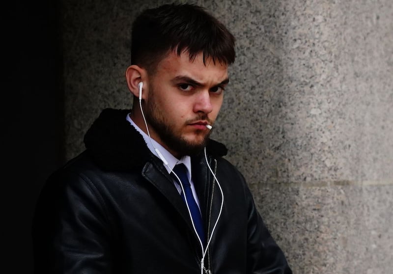Joshua Broddle, 20, outside the Old Bailey, central London, (Victoria Jones/PA)