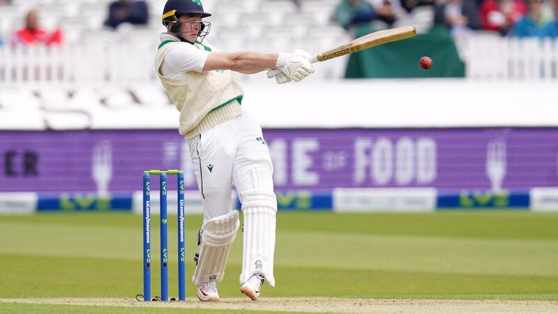 Ireland's Lorcan Tucker batting during day one of the first LV= Insurance Test match at Lord's       Picture: PA