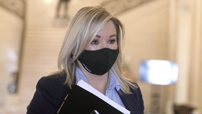 Deputy First Minister Michelle O&#39;Neill at Stormont yesterday. Picture by Brian Lawless/PA Wire 