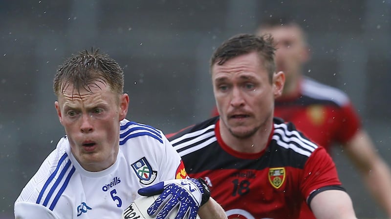 Caolan Mooney's last game for Down came in last year's Ulster Championship defeat to Monaghan. Picture by Philip Walsh