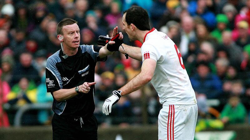 Referee Joe McQuillan had &quot;a poor day the office&quot; in Ballybofey on Sunday Picture: S&eacute;amus Loughran 