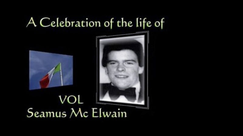 The online tribute to IRA man Seamus McElwaine 
