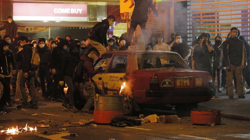 Hong Kong's Lunar New Year celebrations descended into chaotic scenes&nbsp;