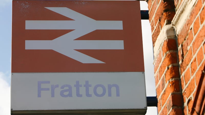 A fading British Rail logo