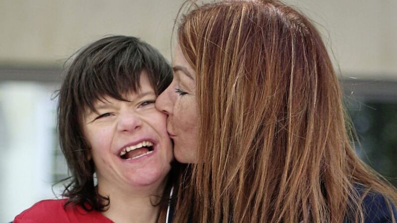 Charlotte Caldwell with her severely autistic son 12-year-old son, Billy. The pair intend to stay in London over coming weeks as part of the Co Tyrone&#39;s woman campaign to legalise medicinal cannabis use. 