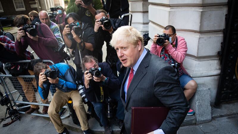 &nbsp;Prime Minister Boris Johnson arrives in Downing Street