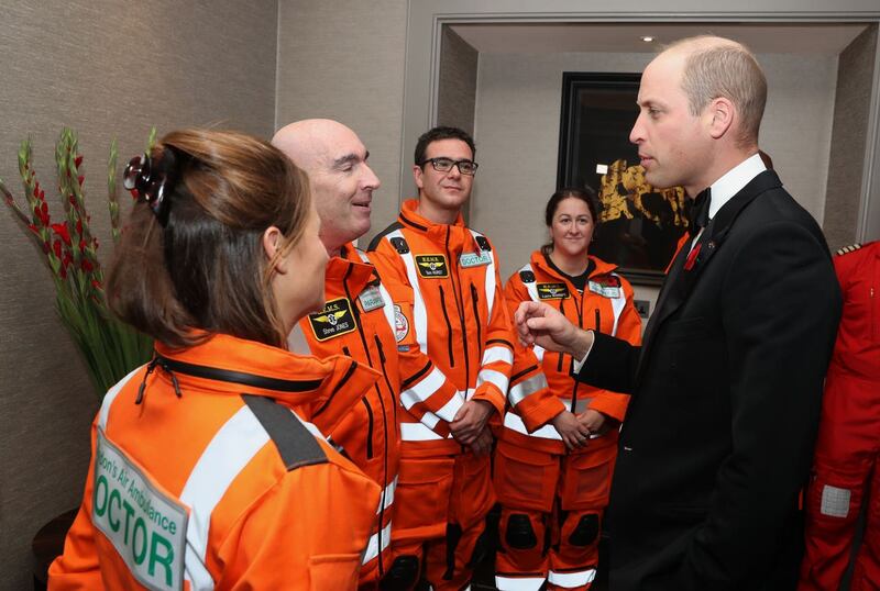 The Duke of Cambridge attends Air Ambulance gala