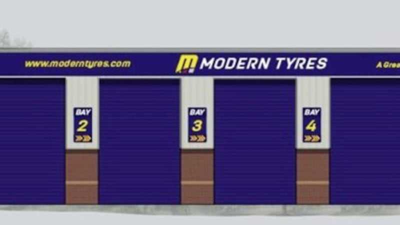 A computer generated impression of Modern Tyres new Belfast depot 