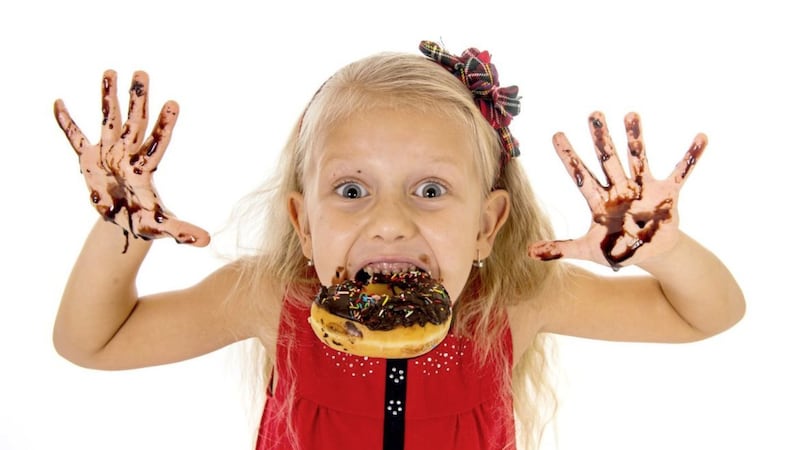 It can be healthy to allow your child to get messy with their food 