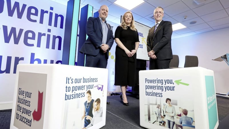 Pictured at the relaunch of the Ulster Bank Accelerator Programme are: Gordon Merrylees, managing director of entrepreneurship, RBS; Lynsey Cunningham, director of regional entrepreneurship, Ulster Bank; and Ulster Bank&rsquo;s head of Northern Ireland, Richard Donnan. 