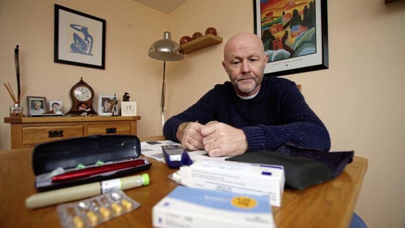 Thomas Mullholland is a diabetic who has been prescribed the drug Tramadol for the past five years. Picture by Mal McCann. 