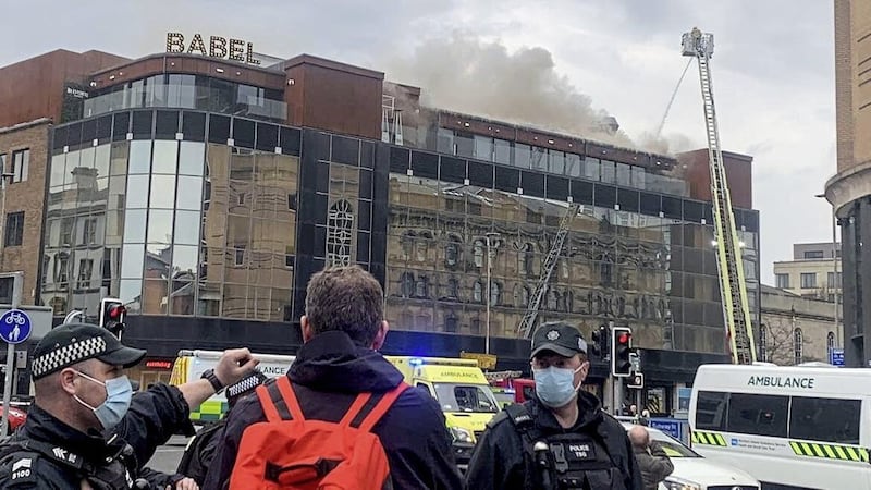 A fire broke out at the Bullitt Hotel in Belfast city centre in March 2022. 