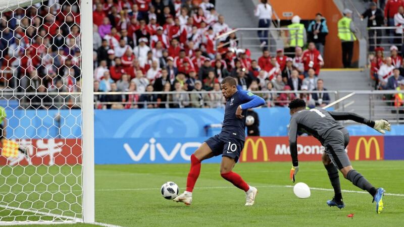 OPEN GOAL: France&#39;s Kylian Mbappe scores against Peru at the 2018 soccer World Cup in Russia. Business owners who draw the same amount of money out monthly and post it to &lsquo;wages&rsquo; are leaving HMRC with the football equivalent of an &lsquo;open net&rsquo; to &lsquo;tap in&rsquo; a demand for tax 