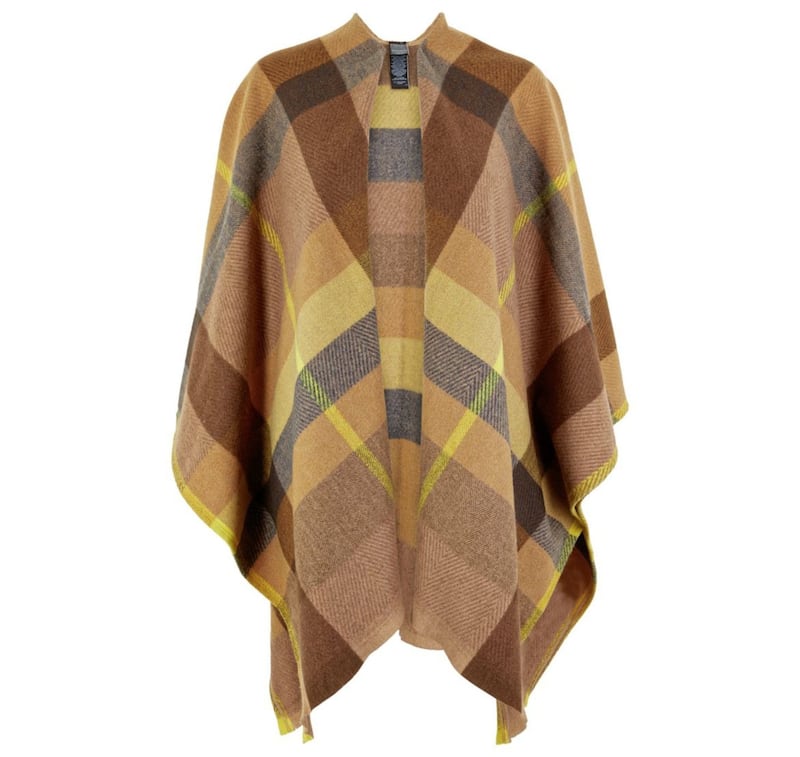 Marks and Spencer Ochre Checked Wrap, &pound;35 