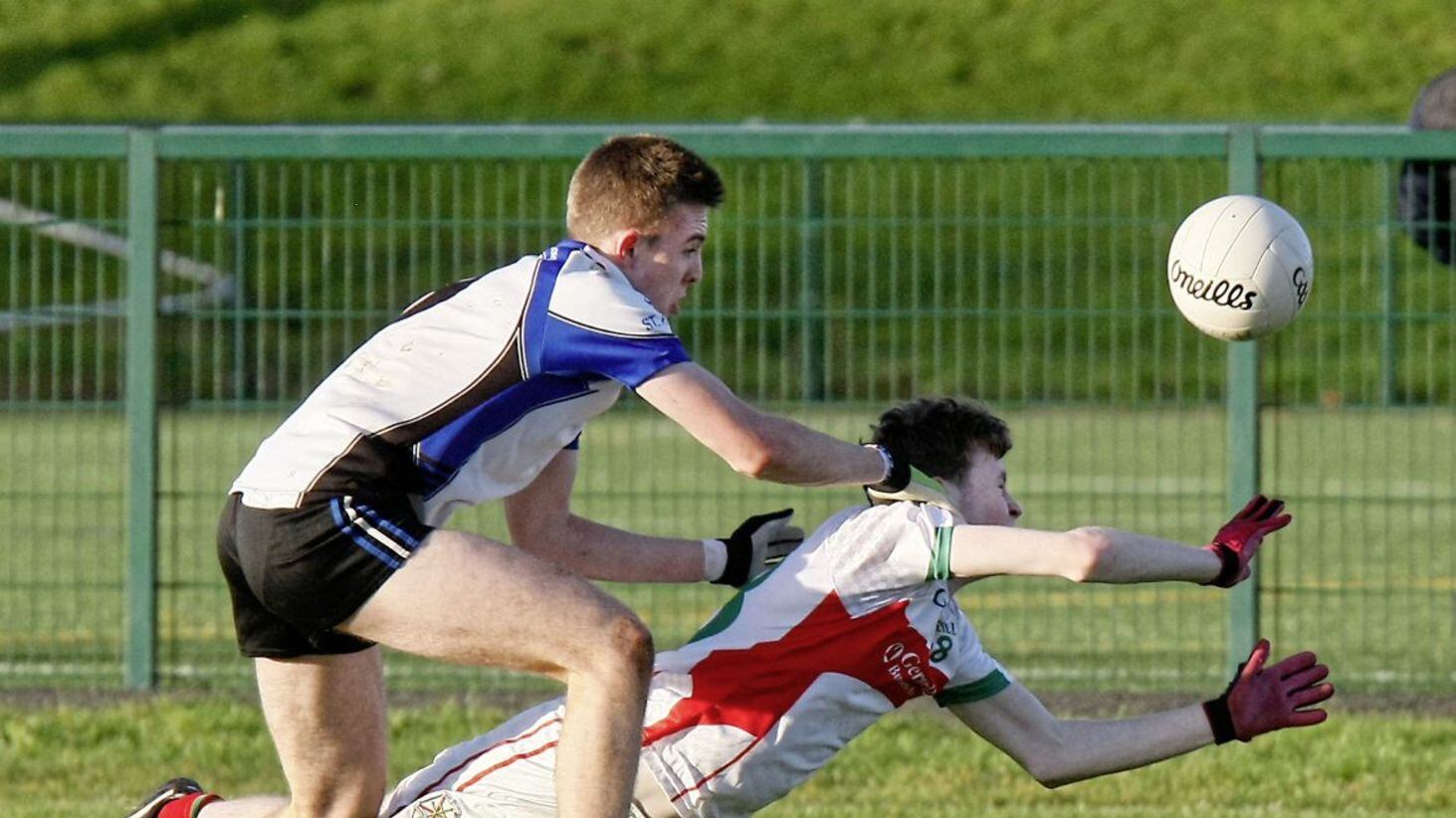 Anton Tohill (in action for St Pat's, Maghera) could follow in dad Anthony's footsteps by signing for an AFL team